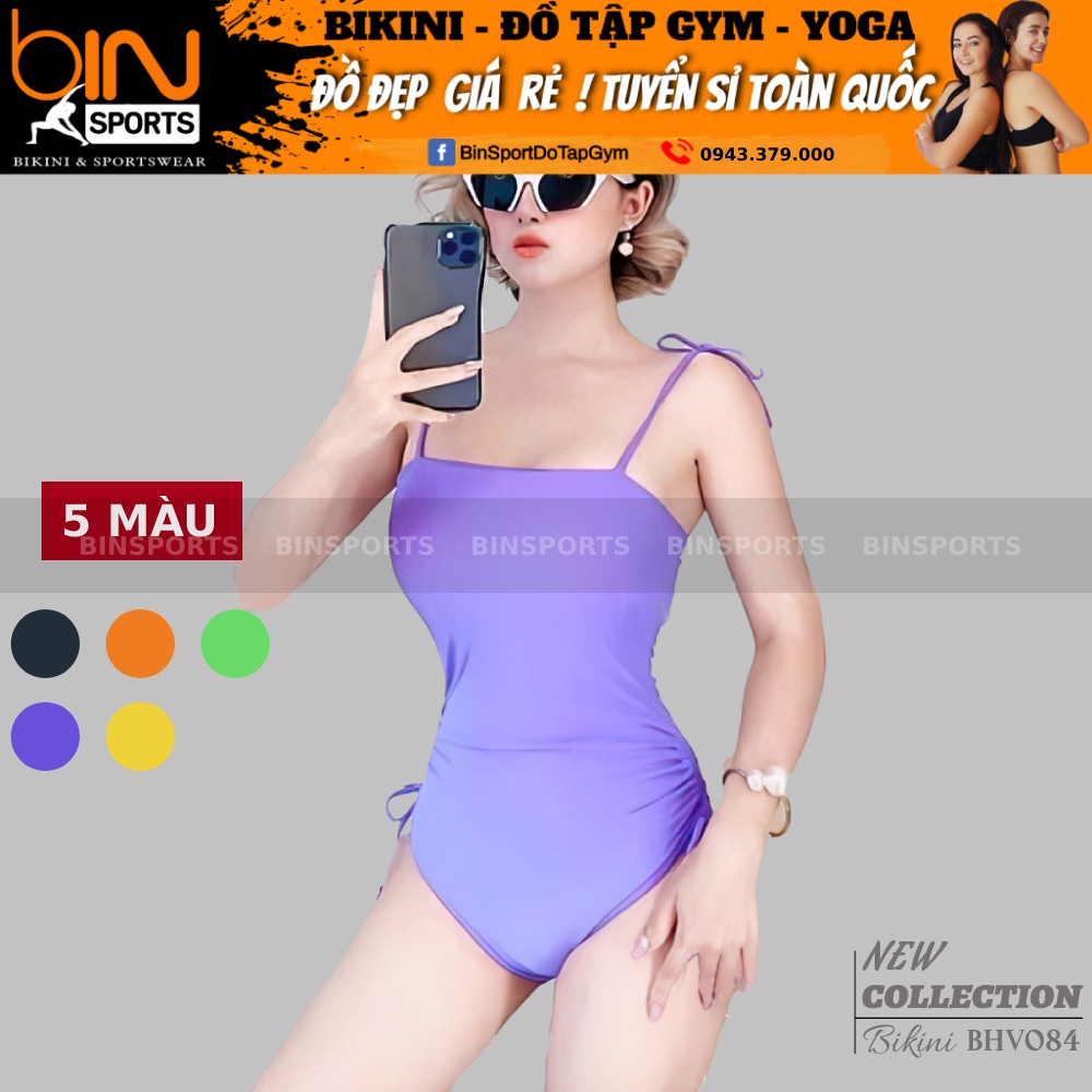 Bikini Nữ Liền Thân Dây Nơ Vai Nhiều Màu Freesize Bin Sports BHV084