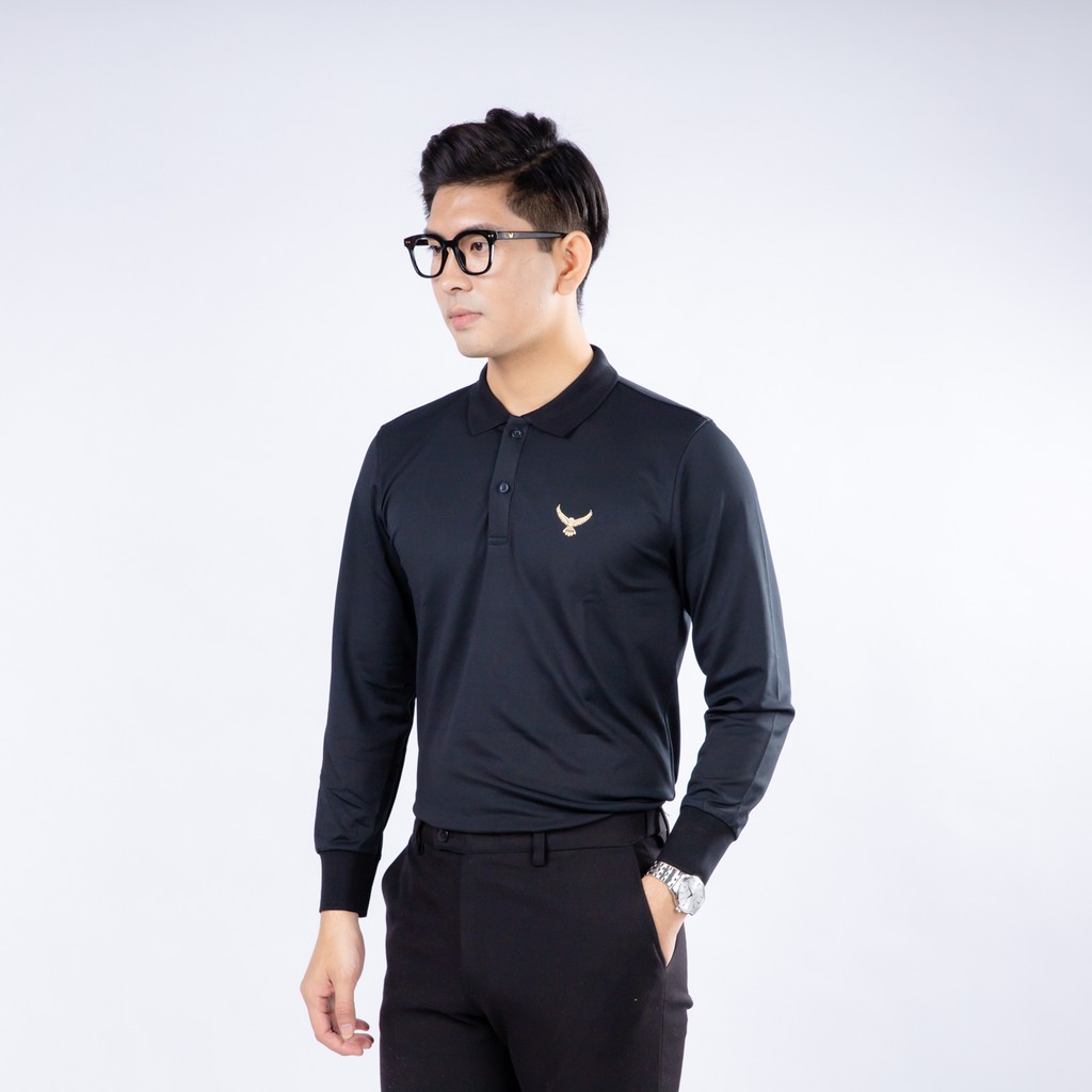 [ANDAYS]áo thun dài tay cổ tàu thêu hình chim | BigBuy360 - bigbuy360.vn