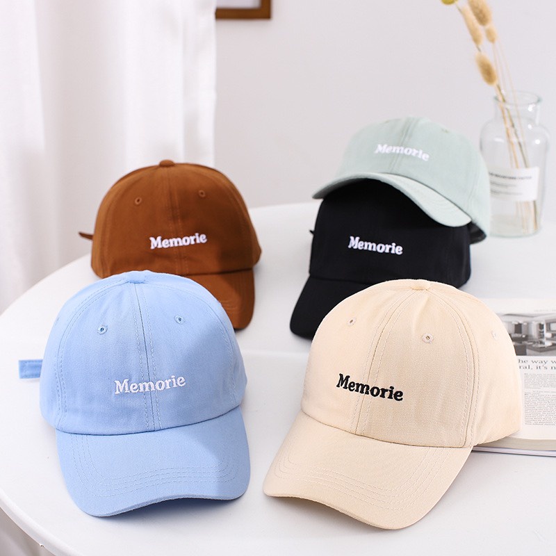 Mũ lưỡi trai Memorie,Nón kết nhiều màu phong cách Ulzzang form unisex nam nữ