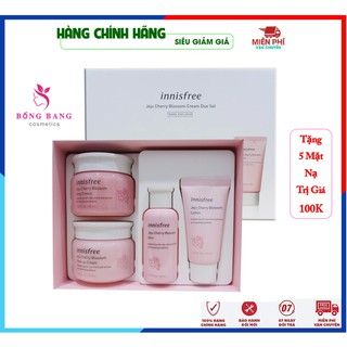 Bộ dưỡng trắng da - Bộ dưỡng da chiết xuất hoa anh đào Innisfree Jeju Cherry Cream