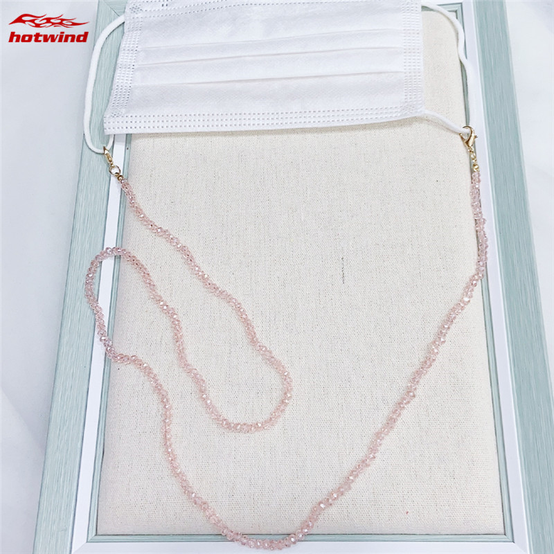 [Hàng mới về] Dây đeo khẩu trang có móc chống rơi chống thất lạc an toàn phối pha lê nhân tạo