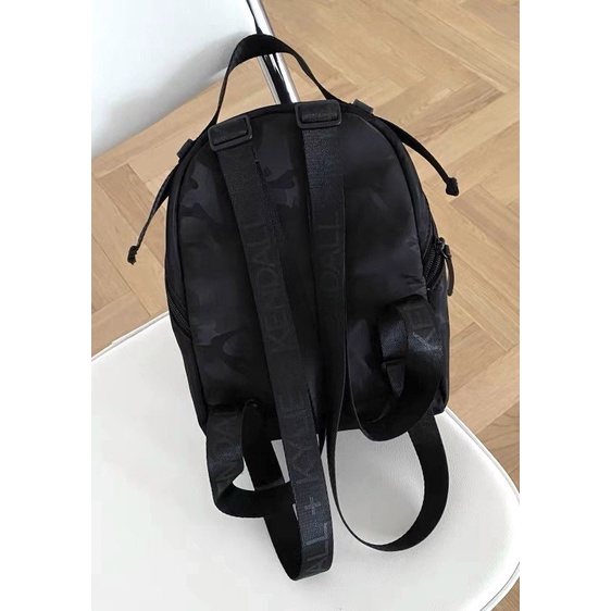 TNS-Balo mini siêu nhẹ hottrend Kendal&Kylie Backpack-chất vải dù xịn sò-màu đen vân camel siêu cá tính