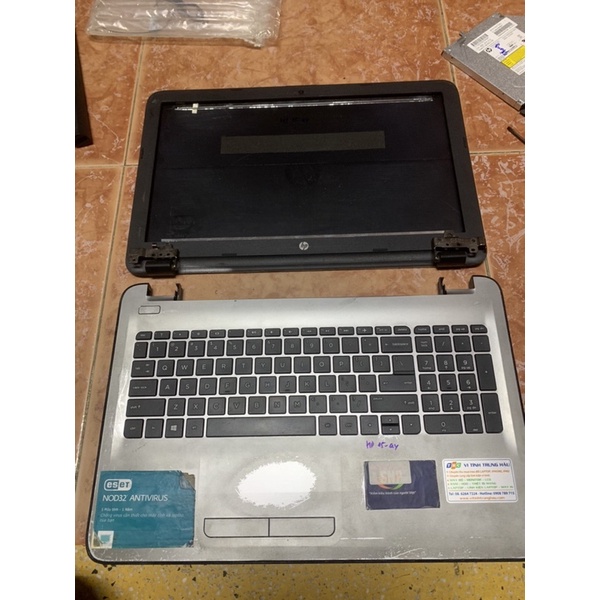 rã xác hp 15-ay072tu chip celeron bộ vỏ hp 15ay cũ kèm phím
