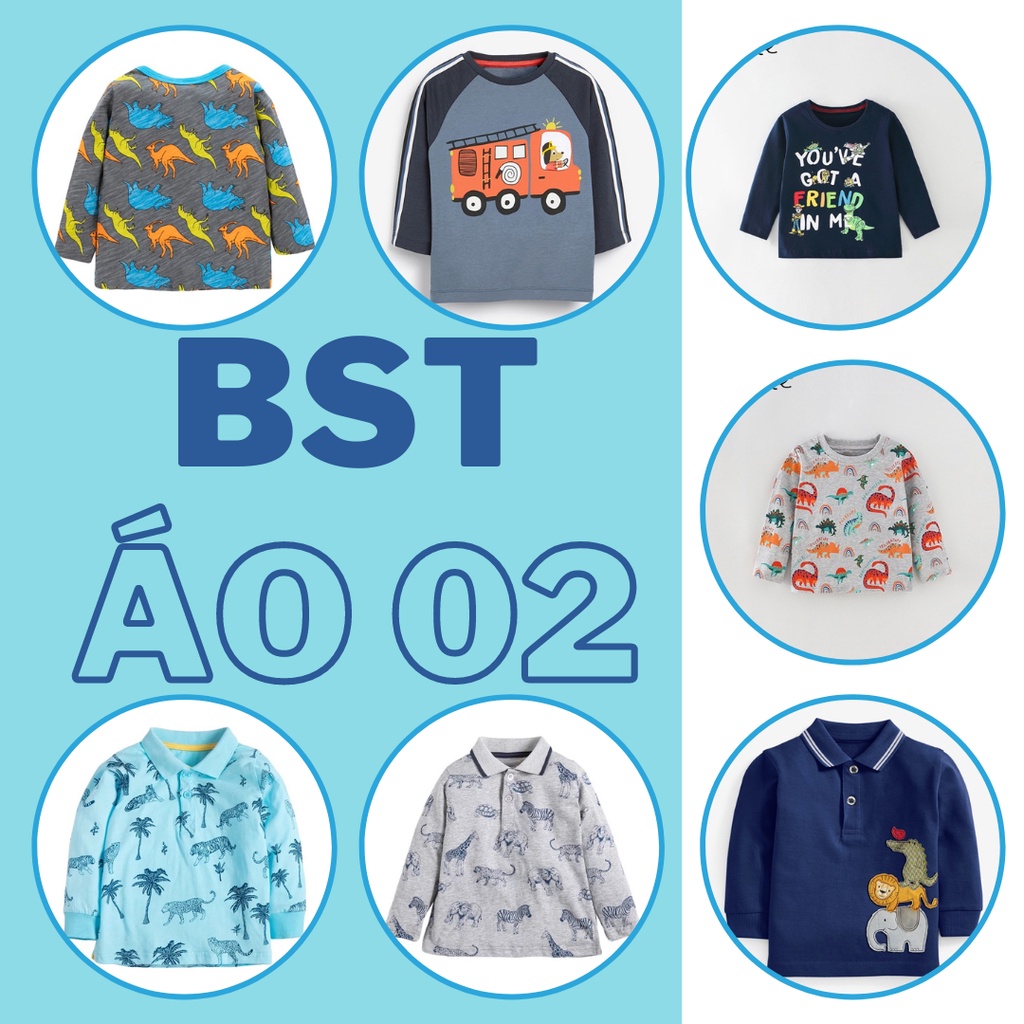 BST áo hoạ tiết 02 Little Maven/Malwee cho bé trai 2-8 tuổi - Little Maven Official Store