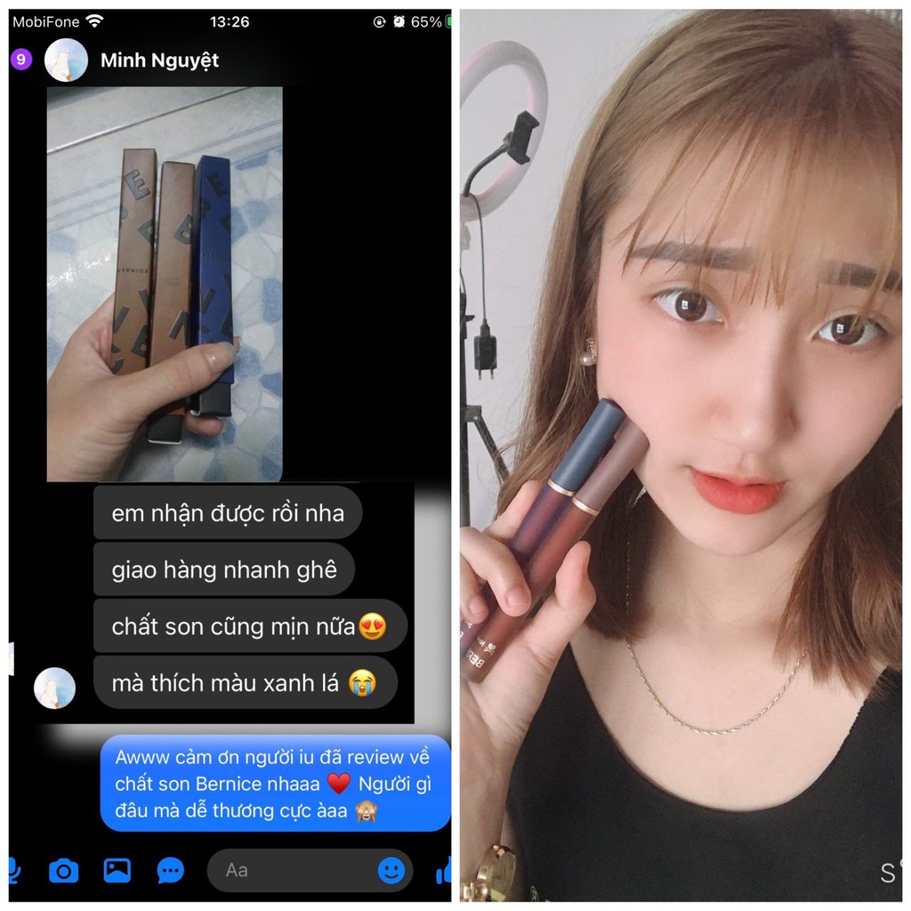 SON KEM BERNICE PHIÊN BẢN 2021 ❣️ [Chính hãng 100% ] | Thế Giới Skin Care