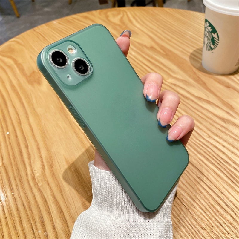 Ốp Điện Thoại Cứng Siêu Mỏng Chống Dấu Vân Tay Bề Mặt Nhám compatible with ốp lưng iPhone 12 13 Pro Max