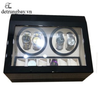 HỘP ĐỰNG ĐỒNG HỒ CƠ 4 + 6 TĨNH VỎ GỖ