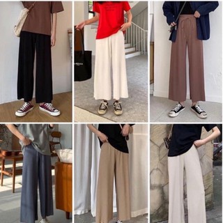 Quần ống rộng len tăm siêu hot