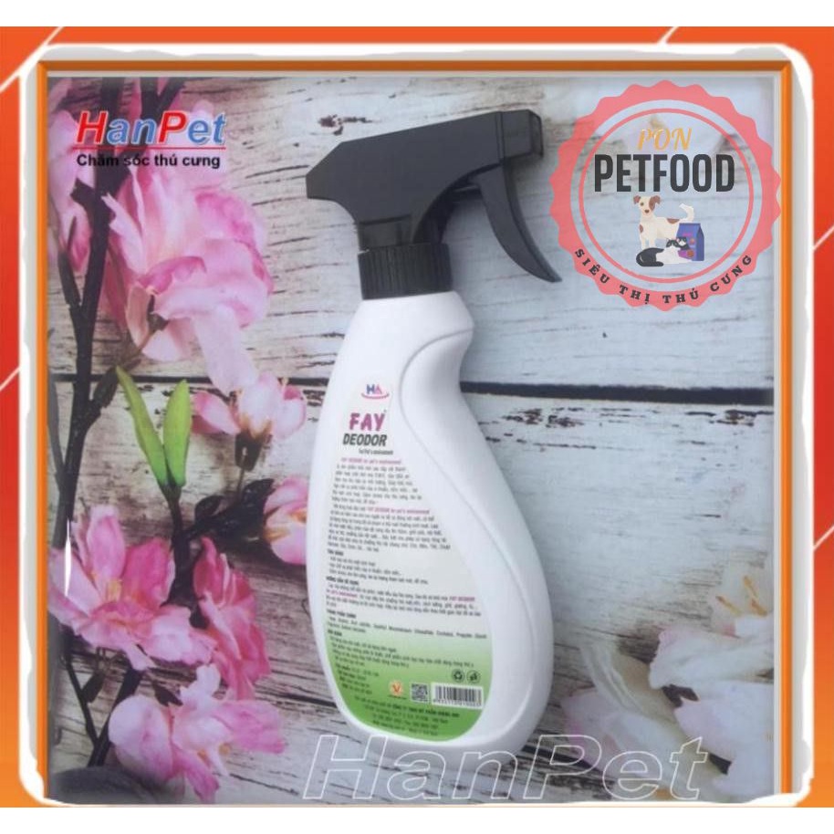 Xịt khử mùi hôi của chó mèo (2 loại) XC-Pet 100ml và FAY 350ml diệt khuẩn môi trường