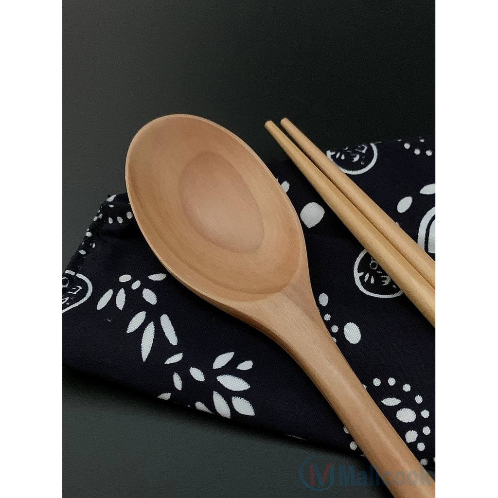 Set thìa đũa gỗ văn phòng [XẢ KHO-GIÁ HỦY DIỆT] MALICOOK