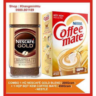 Combo 1 hộp bột kem pha café Coffee Mate + 1 hũ cà phê hoà tan Nescafé Arabica Gold Blend - Nestlé