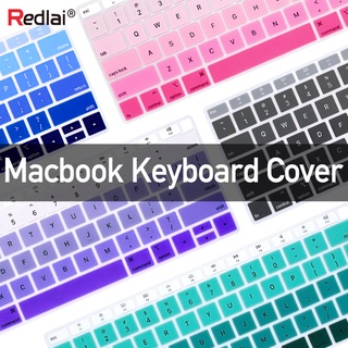Miếng bọc bảo vệ bàn phím Macbook Air Pro Retina 11 12 13 15 A1932 A2159 A1466 A1706 bằng silicon màu gradient