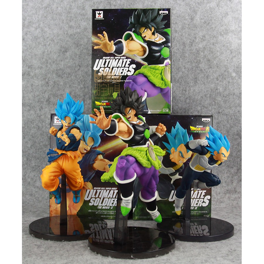 Mô hình Dragonball chính hãng - Broly film movie - Vegeta Goku Broly - Ultimate SoldierS - chính hãng BANPRESTO