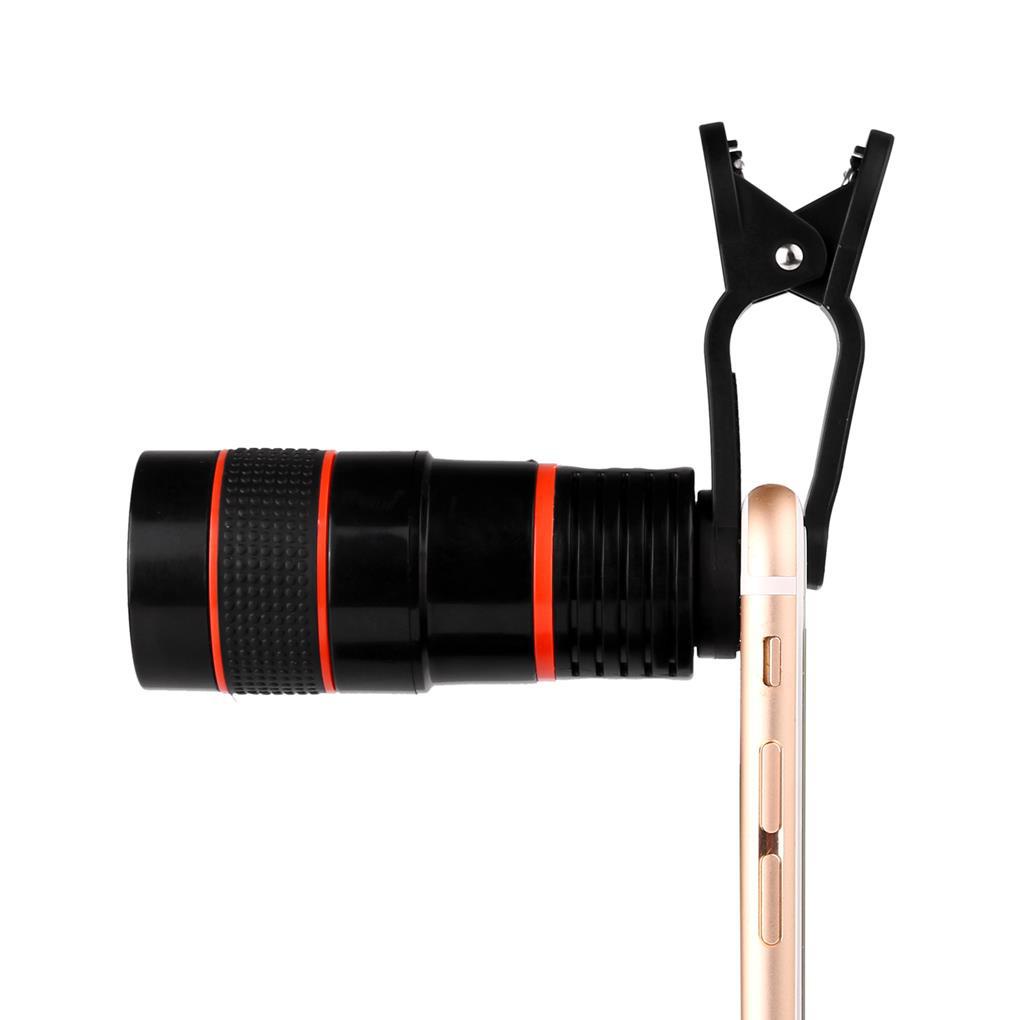 Ống Nhòm Phóng Đại 8X Kèm Kẹp Gắn Điện Thoại Tiện Dụng