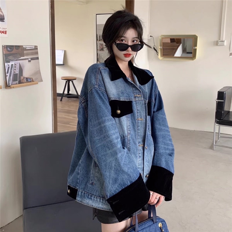 Áo khoác denim big size nữ 2022