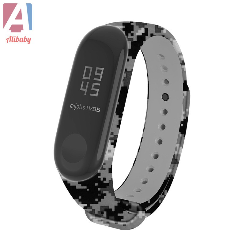 Thông Minh Dây Đeo Thay Thế Chất Liệu Silicon Màu Trơn Cho Xiaomi Mi Band 3 / 4 / 5