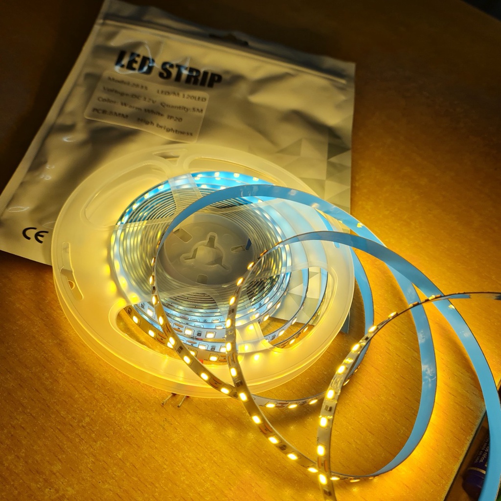 Công tắc cảm biến gương và dây led dán 5m 12v