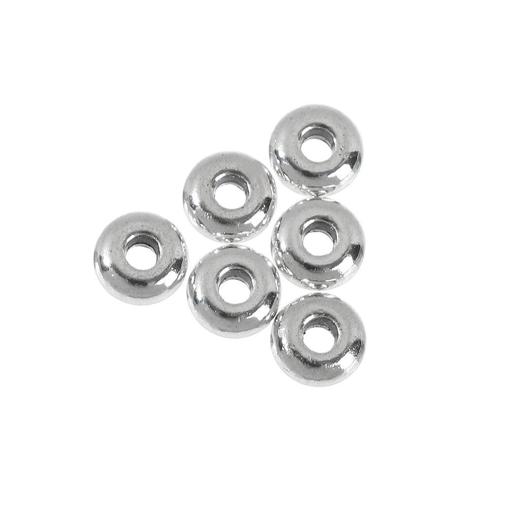 Set 100 Hạt Xâu Chuỗi Bằng Thép Không Gỉ Làm Trang Sức Thủ Công