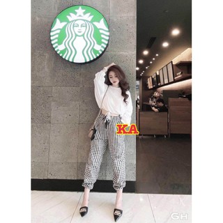 sét áo crt + quần kẻ