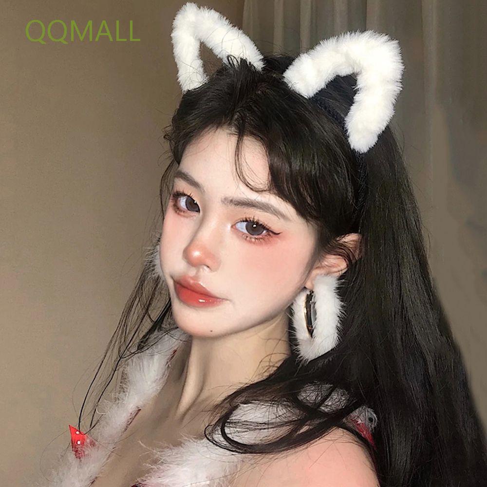 Cài tóc rửa mặt kiểu tai mèo bằng vải nhung nhiều màu dễ thương phong cách Hàn Quốc cho nữ