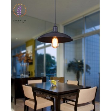 Đèn thả chao thuỷ tinh sơn trắng, đen TH071