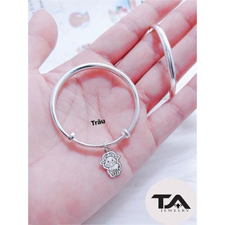 Lắc tay bạc nõn con giáp cho bé yêu# Vòng tay bạc cho bé- S99