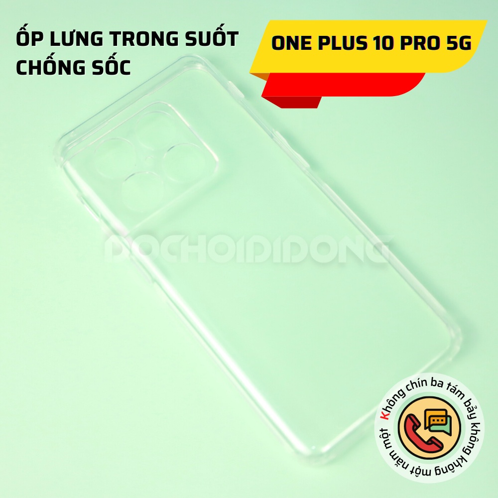 Ốp Lưng Dẻo Trong Suốt Cho Oneplus 10 Pro 5g Chống Sốc Bảo Vệ Camera