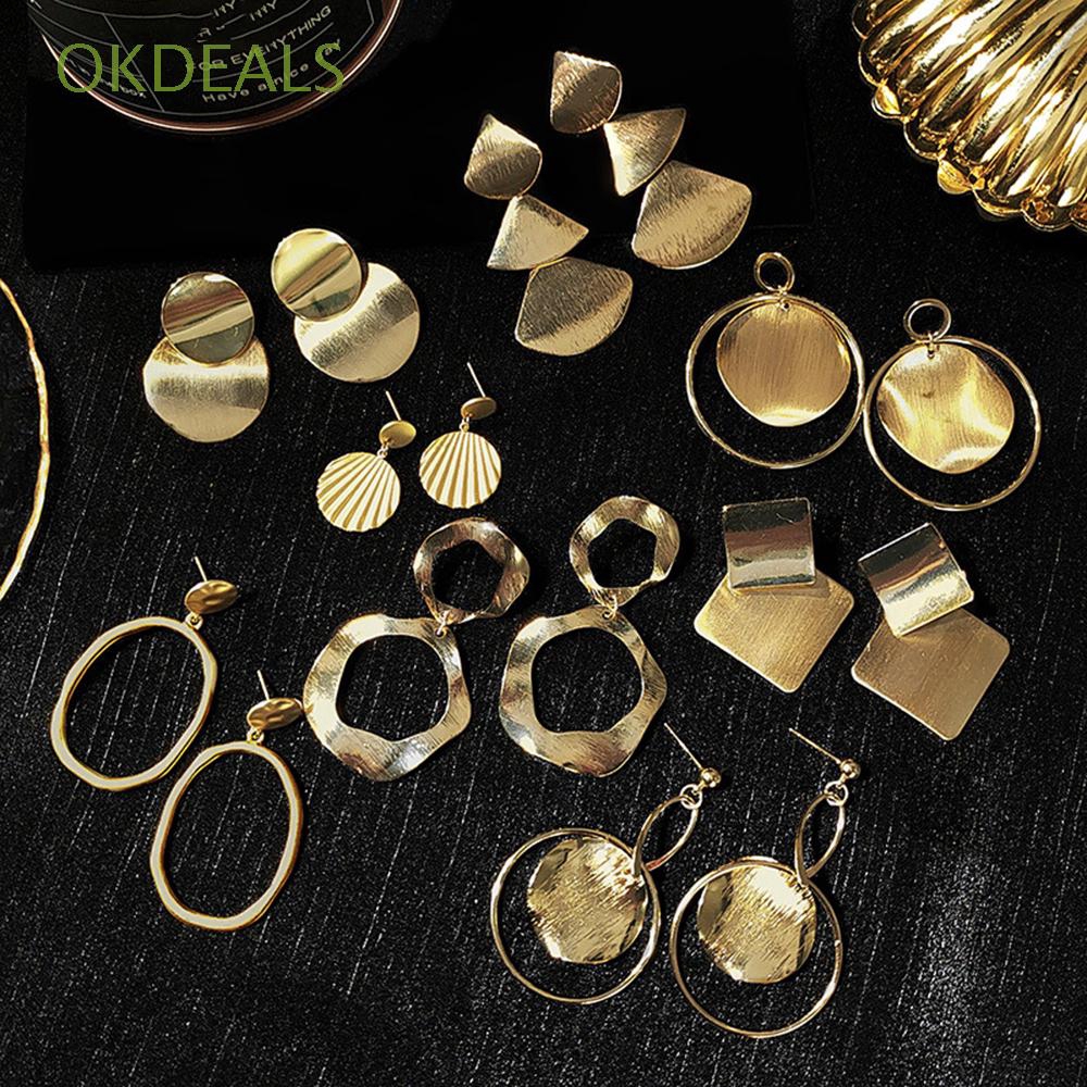 Khuyên Tai Hình Tròn Phong Cách Cổ Điển Sang Trọng