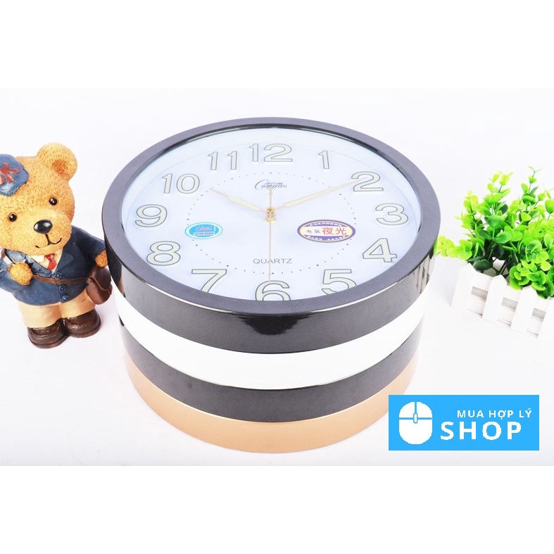 ĐỒNG HỒ TREO TƯỜNG CHÍNH HÃNG COMPAS DẠ QUANG PHÁT SÁNG VÀO BAN ĐÊM - Hàng Nhập Khẩu