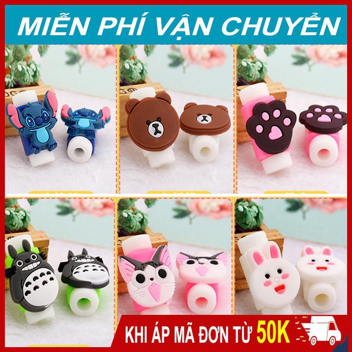 [XẢ KHO]Phụ kiện bảo vệ đầu dây cáp sạc kiểu dáng hoạt hình dễ thương TÚI XÁCH NỮ