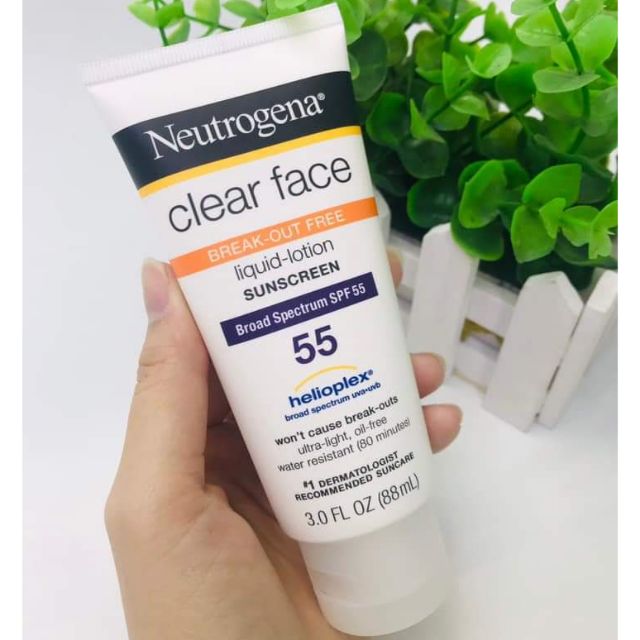 [BILL MỸ] Neutrogena Clear face SPF55 88ml nhập Mỹ