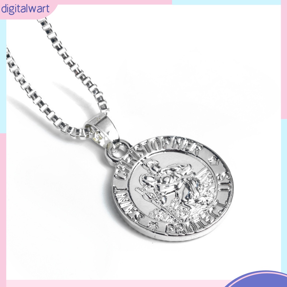 Dây Chuyền Mặt Tròn Khắc Họa Tiết Thời Trang Độc Đáo