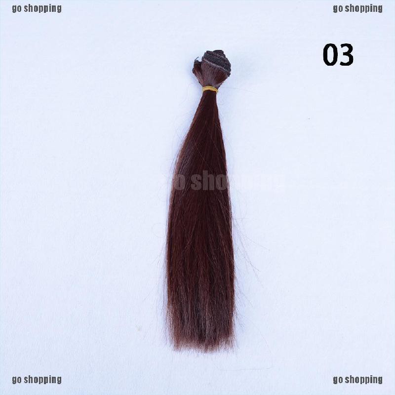 {go shopping}25cm*100cm High-temperature Wire DIY Straight Hair Wig for 1/3 1/4 1/6 BJD Doll