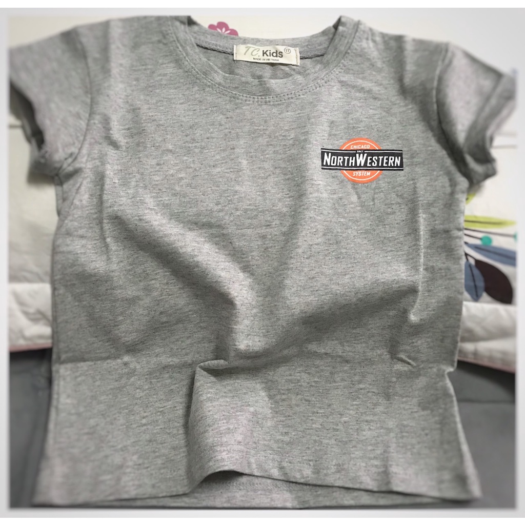 Áo thun bé trai cộc tay size đại thun cotton cao cấp mềm mịn thấm hút tốt cho bé 10kg đến 49kg