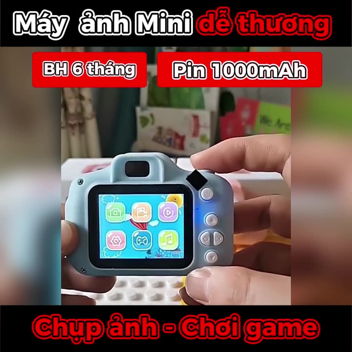 Máy ảnh Mini cho Bé, Đồ chơi phát triển trí tưởng tượng cho trẻ em, Hỗ trợ chụp ảnh, quay video, trò chơi dễ sử dụng | BigBuy360 - bigbuy360.vn