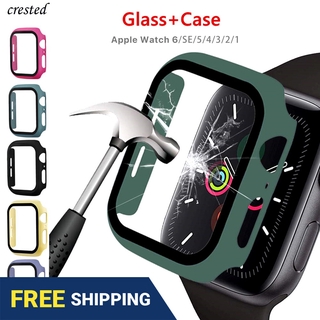 Vỏ Apple Watch Kính cường lực Serie 6 5 4 3 SE 44mm 40mm IWatch Case 42mm 38mm Bumper Screen Protector + cover Apple Watch Accessorie