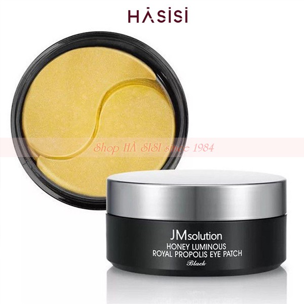 Mặt Nạ Chống Lão Hóa Vùng Mắt Chiết Xuất Mật Ong JM Solution Honey Luminous Royal Propolis Eye Patch Black