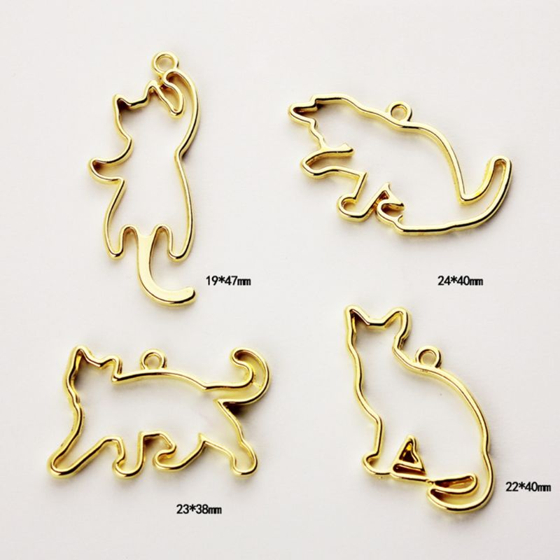 Khuôn Làm Trang Sức Hình Mèo Kitty / Cáo Gọn Nhẹ DIY