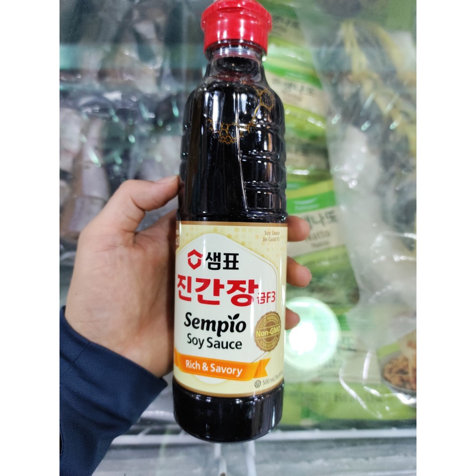 Xì dầu sempio geum f3 500ml - 샘표 진간장