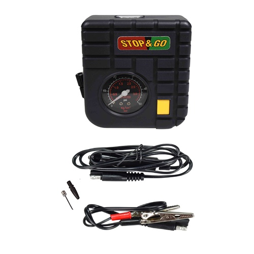 Bộ bơm vá xe nhanh Stop &amp; Go mã 6001 ( Version 2)