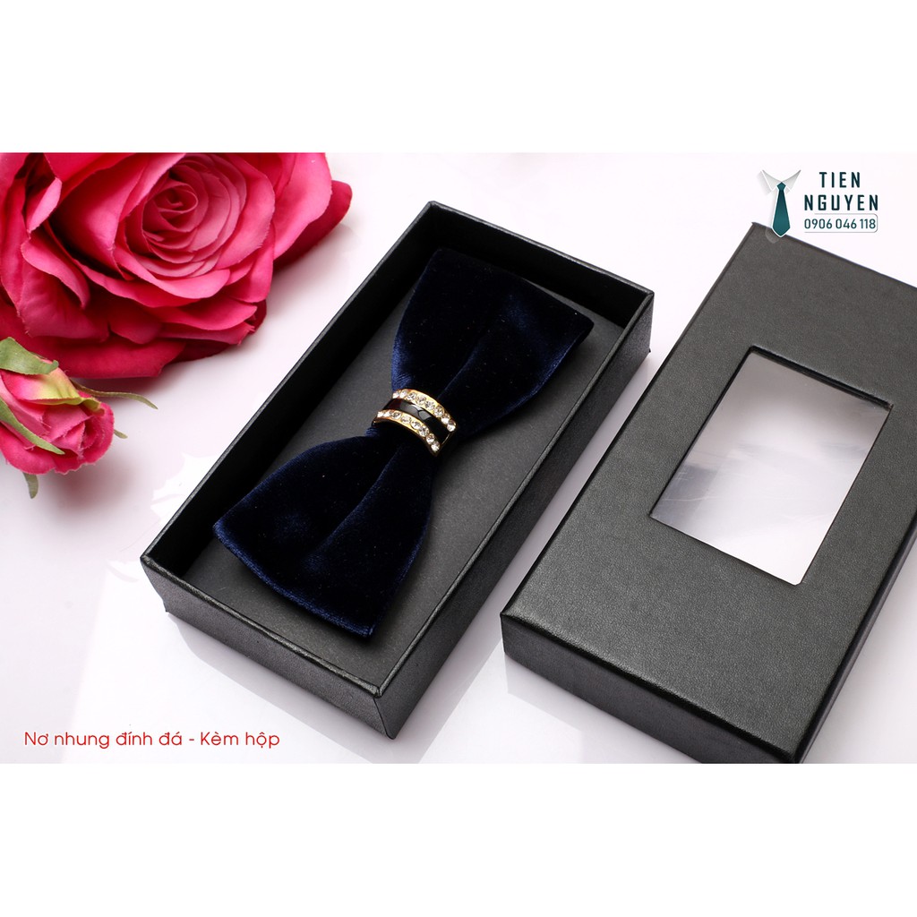 Nơ Đeo Cổ Nam - Nơ nhung Cánh Nhọn