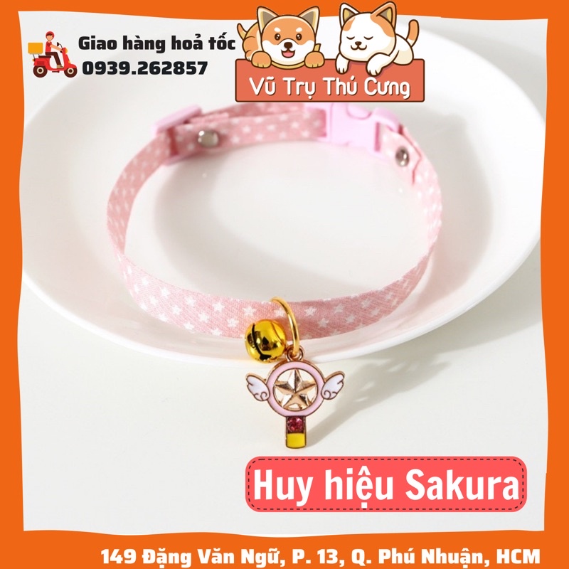 Vòng cổ Chó Mèo chuông lục lạc kèm Charm Cute| Vòng đeo cổ Thú cưng dễ thương| Vòng cổ lục lạc chó mèo