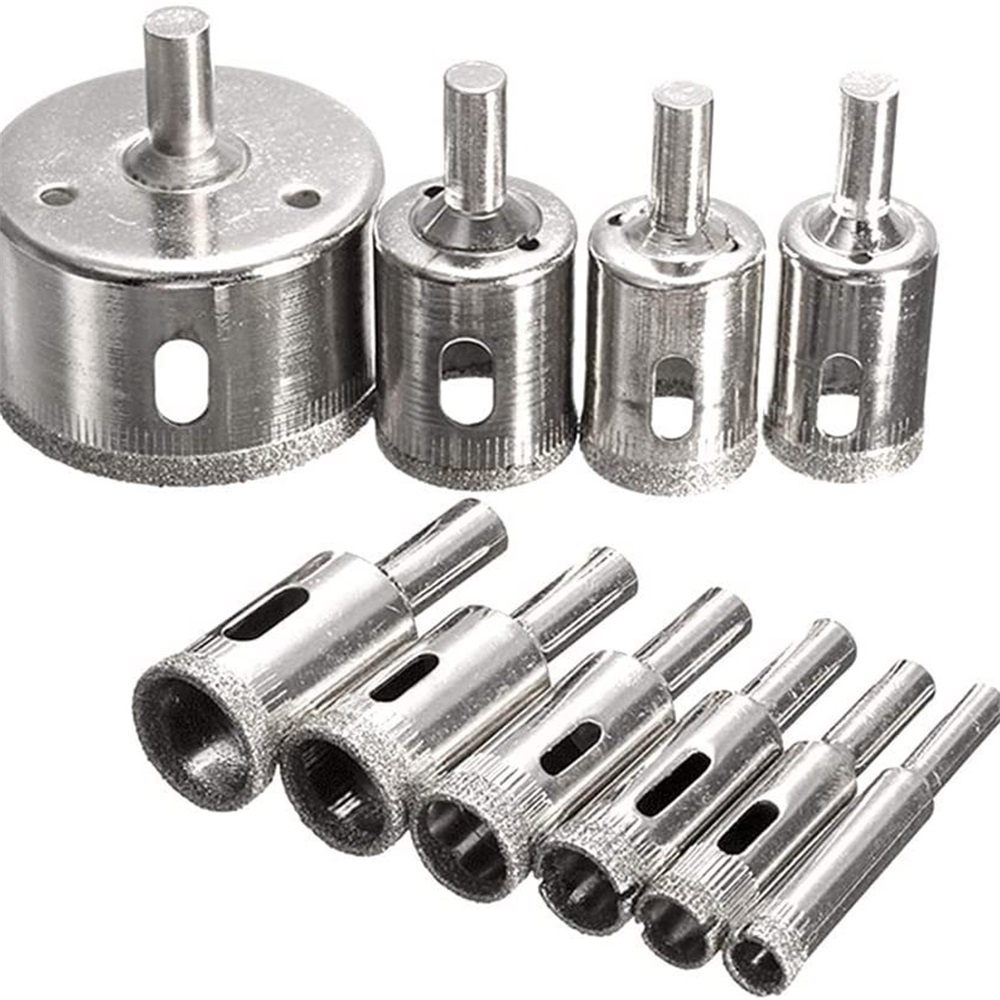 AIDEEPEN Set 10 mũi khoan lỗ cho kính / gốm / đá hoa cương 6-30mm