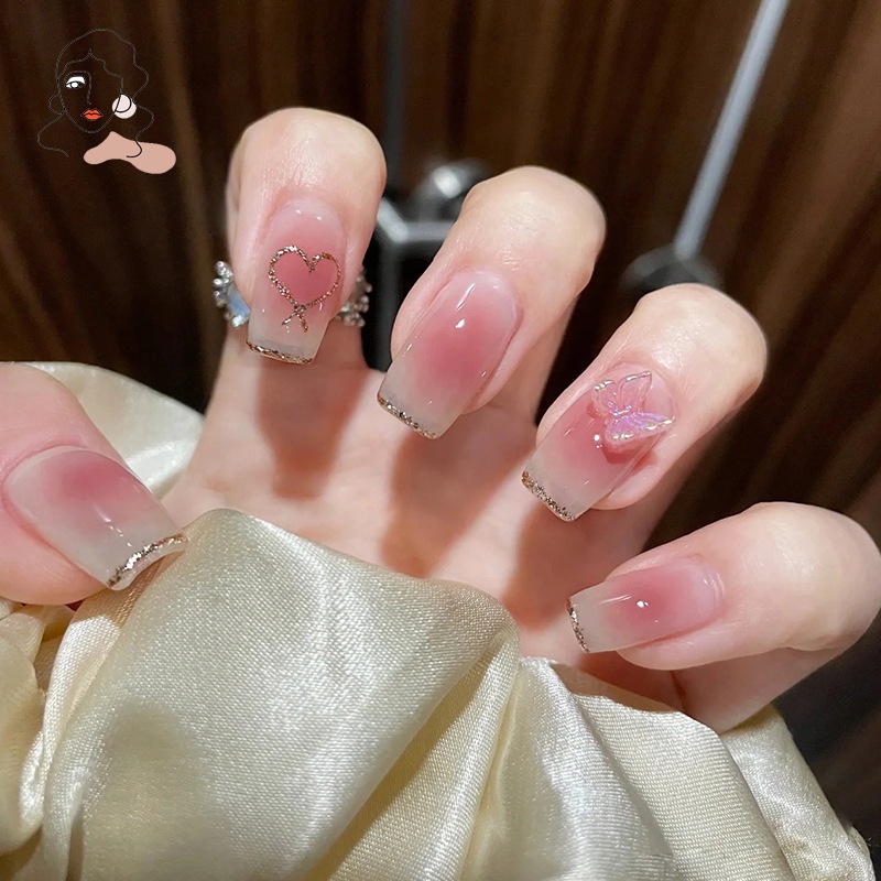Hộp 24 Móng Tay Giả Múa Bale Kèm Dây Đeo Tiện Dụng