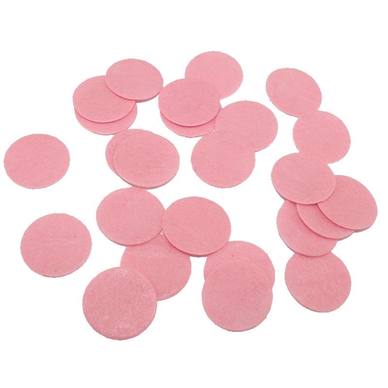 Bộ 200 miếng vải nỉ tròn 2.5cm làm phụ kiện trang trí tóc thủ công