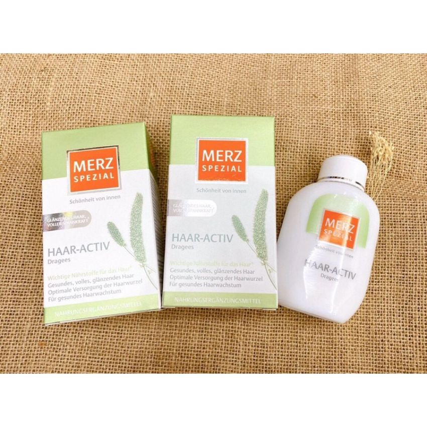 Viên uống mọc tóc Merz Spezial Haar-Activ của Đức 120 viên giúp mọc tóc dày đẹp bóng mượt tự nhiên - mẹ bean bon
