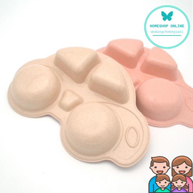 Khay ăn dặm lúa mạch hình Oto