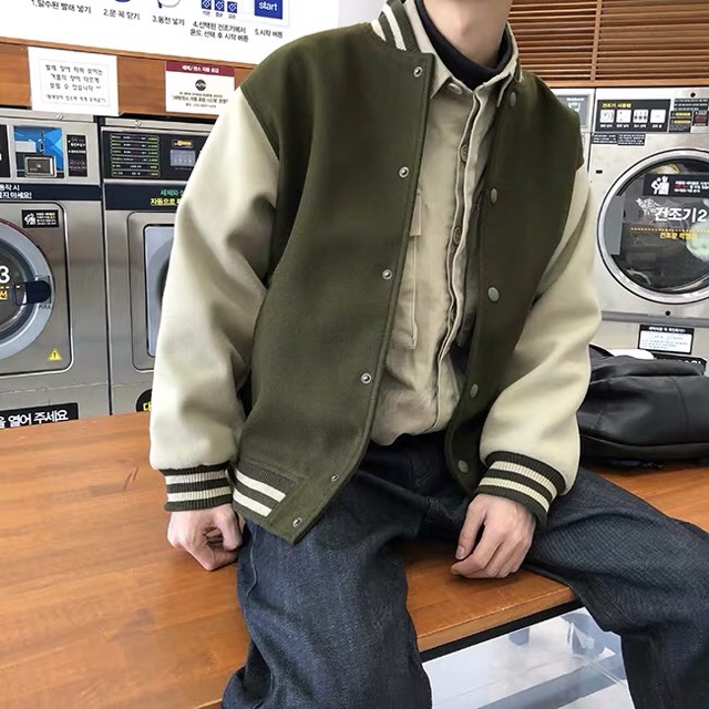 (Order) ÁO KHOÁC BOMBER OVERSIZE DẠ ÉP ULZZANG HÀN UNISEX | BigBuy360 - bigbuy360.vn