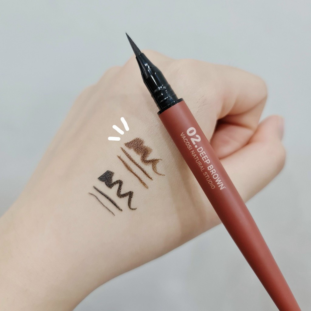 Bút Kẻ Mắt Nước Chống Trôi Vacosi Natural Studio Waterproof Eyeliner