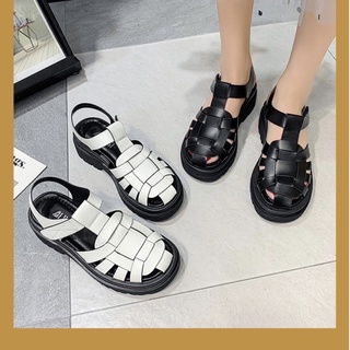 Sandal rọ mõm phong cách ulzzang đế răng cưa cao 5cm